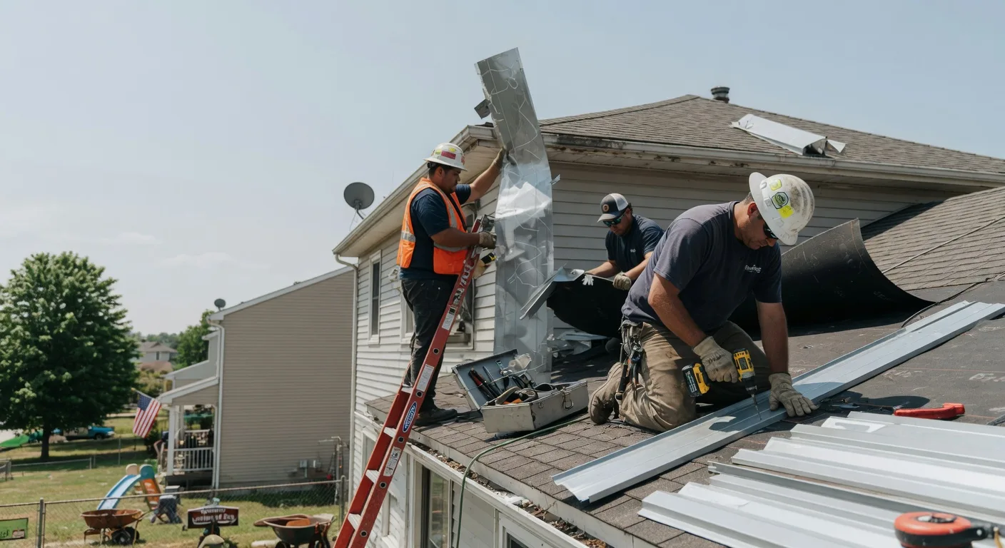 Storm Damage Metal Roof Repair in Mill Creek, WV